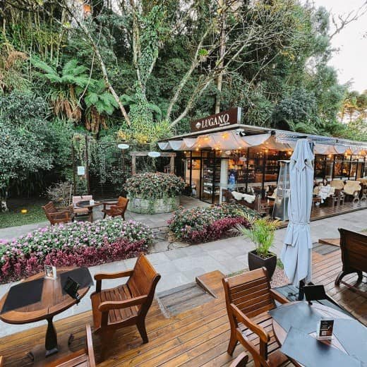 Chocolate e cafeteria da Lugano em Gramado