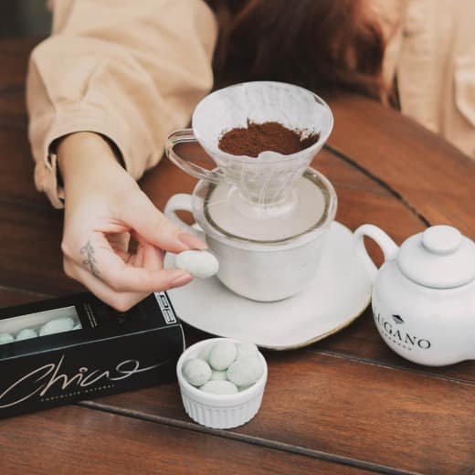 Cafeteria real da Chocolate Lugano em Gramado