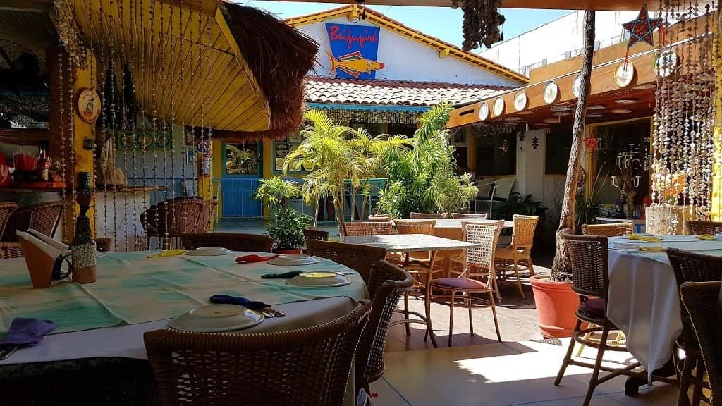 Área externa do Restaurante Beijupirá
