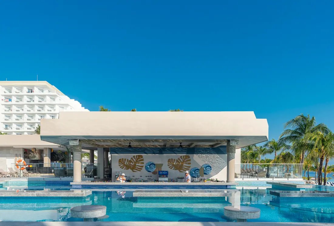 Piscinas do Riu Caribe em Cancún